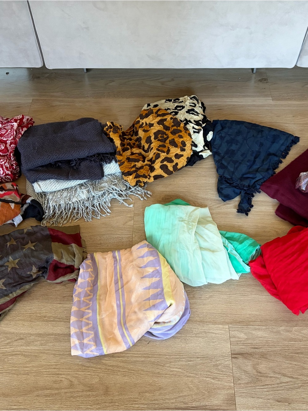 Mixed Scarves Bundle - Assorted Prints and Solids
